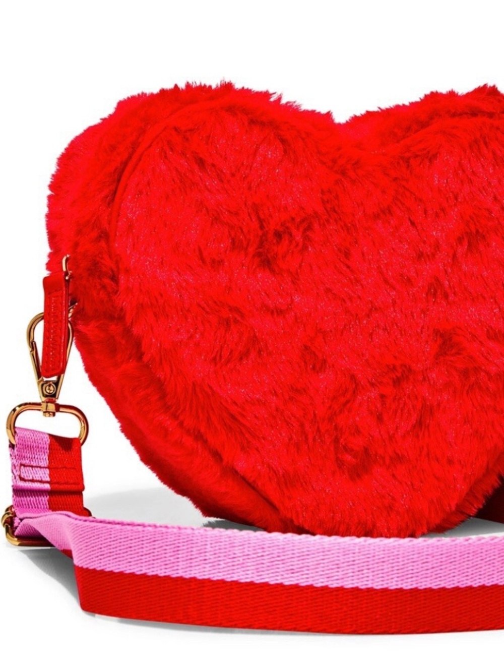 Bath & Body Works Fuzzy Heart Bag